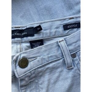 Calvin Klein Mens Bootcut Light Wash Denim Sun washed Jeans 2016 Size 38x30